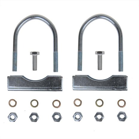 U-beugel rond 60/70mm voor neuswielklem - set van 2 stuks