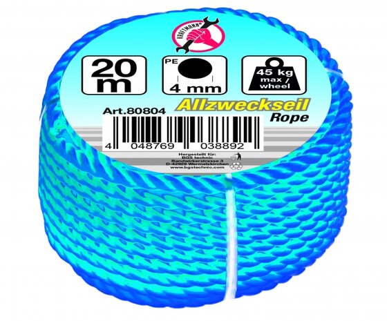 Bgs Technic All-Purpose Rope, 20 m