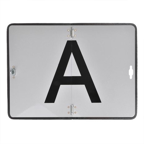Markeringsbord aluminium "A"