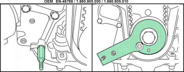 Bgs Technic Motorafstelset voor Fiat 1.9 JTD 16V Multijet