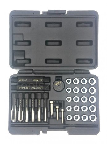 Gloeibougie schroefdraad reparatie set