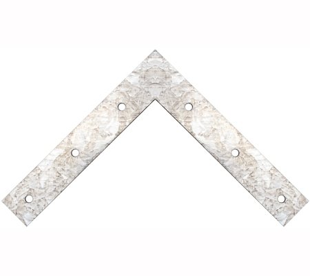 2-delige L-plaat 150 x 150 x 25 x 2 mm