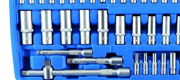 Bgs Technic Dopsleutelset Gear Lock 6,3 mm (1/4) / 10 mm (3/8) / 12,5 mm (1/2) 192-delig