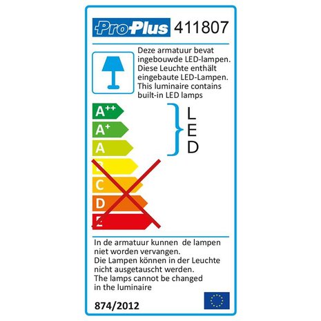 Opbouwarmatuur 30-leds 12V 550lm 22x200x90mm