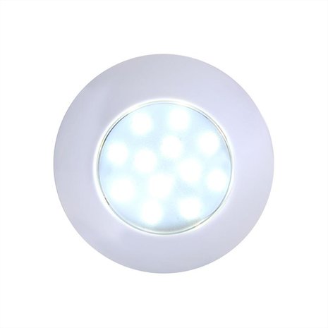 Plafonnière / opbouwarmatuur 12-leds 12V 240lm Ø75x18mm