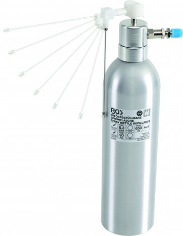 Lucht spuitbus aluminium 650 ml