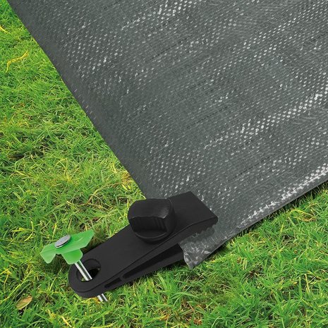 Tenttapijt clips met schroef - set van 4 stuks