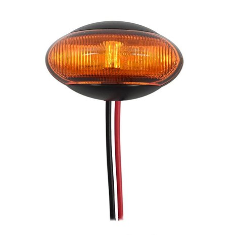 Zijmarkeringslamp 10-30V oranje 60x34mm LED