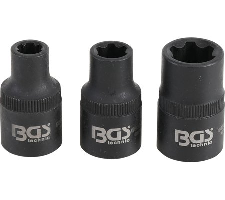 Bgs Technic Dop Set Spline (voor RIBE) M6S, M8S, M12S 3 delig