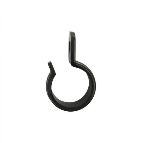 Tentclip voor tentstok 20-25mm met sleuf zwart