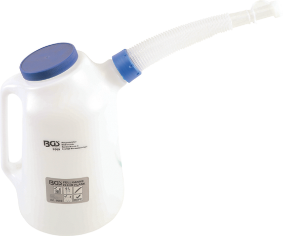 Bgs Technic Schenkkan met flexibele tuit en deksel 6 liter