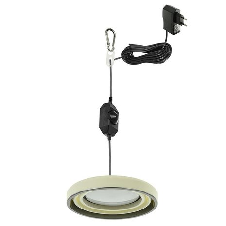 Hanglamp LED opvouwbaar silicone wit Ø15cm