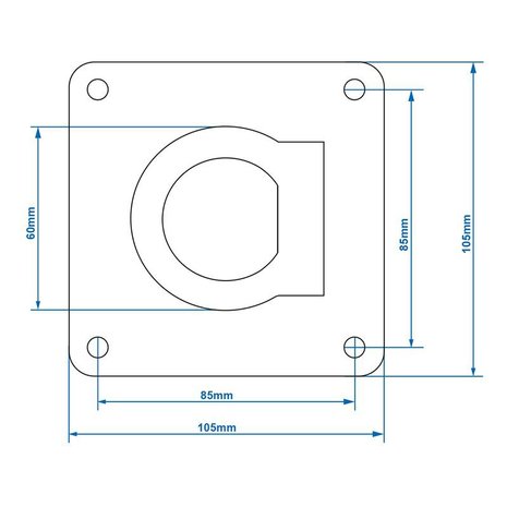 Sjoroog enkel 105x105mm