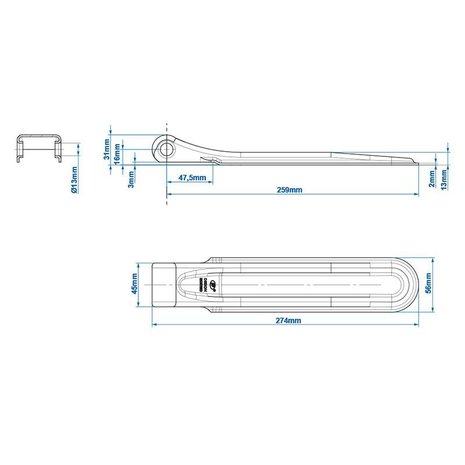 Klepscharnier SPP ZW-01.270A