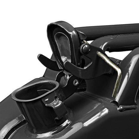 Jerrycan 20L metaal zwart UN- TüV/GS-gekeurd