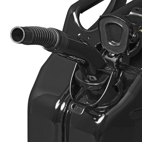 Schenktuit metaal zwart flexibel geschikt voor benzine diesel (art. 530080 - 530081 - 530109)