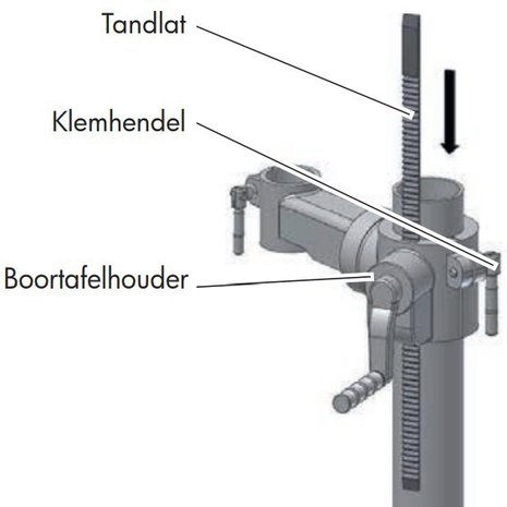 Tafelboormachine diameter 16mm, 565x275x840mm