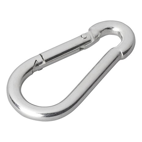 Karabijnhaak metaal 6x60mm x10 stuks