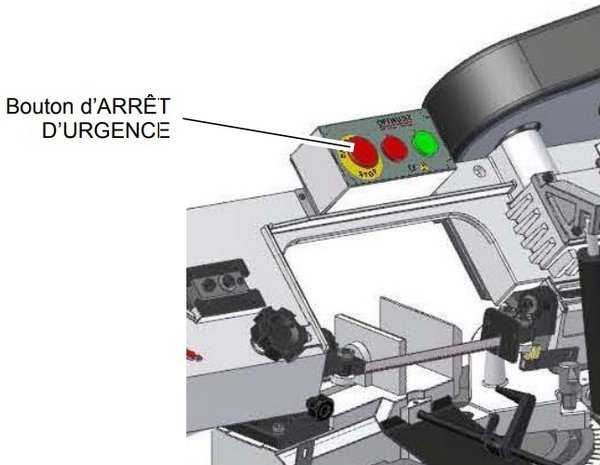 Mobiele bandzaag - daalvoeding diameter 128mm