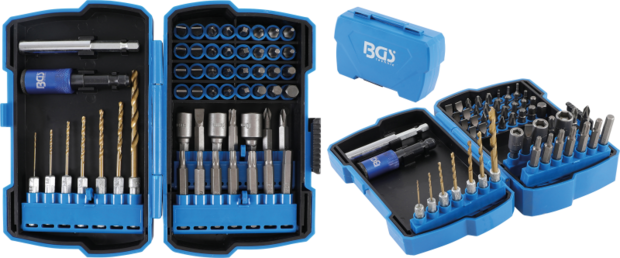 Bgs Technic Boren- en bitset 6,3 mm (1/4) 55-dlg