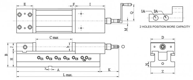 Mechanisch-hydraulisch machineklem euroline 100mm