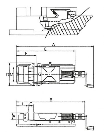 Hydro-mechanische freesklem / machineklem