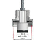 Bgs Technic Adaptor No.15 voor Radiator druk test kit  Ford, Mazda