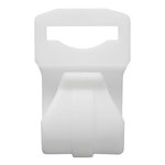 Tentclip voor tentstok 20-25mm met sleuf wit