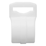 Tentclip voor tentstok 20-25mm met sleuf wit