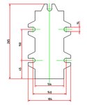 Boor-kruistafel voor boormachine 125mm