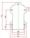 Boor-kruistafel voor boormachine 160mm