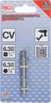 Bgs Technic Adapter voor boormachines aandrijving buitenzeskant 6,3 mm (1/4) / uitgaande buitenvierkant 6,3 mm (1/4)