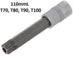 Bgs Technic Bit dop lengte 110 mm | 12,5 mm (1/2) schijf | Torx tamperproof (voor Torx) T70