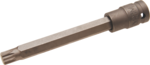 Bgs Technic 1/2 Impact kracht bit dop, spline xzn, m12x10x140 mm