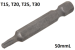 Bgs Technic Bit 6,3 mm (1/4) buitenzeskant T-profiel (voor Torx) T15