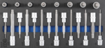 Bgs Technic Tool Tray 1/3: Bit Socket Set 12.5 mm (1/2) Spline (for XZN) 22 delig