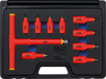 Bgs Technic VDE-dopsleutelbitset aandrijving binnenvierkant (3/8) (1/2) binnenzeskant 4-10 mm 10-dlg