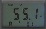 Digitale geluidsmeter 2 filtercurves a / c / fast en slow metingen