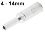 Bgs Technic Diepe dop pro torque  1/4 , 4 mm