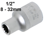 Bgs Technic Dopsleutel Gear Lock 12,5 mm (1/2) 8 -32mm