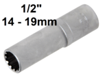 Bgs Technic Dopsleutel Gear Lock, diep 12,5 mm (1/2) 14 mm