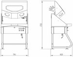 Reinigingscabine hoge druk 8-14 liter