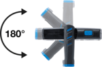 COB-LED looplamp met magneet en ophanghaak uitklapbaar met laadfunctie via inductie