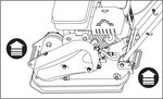 Trilplaat met benzinemotor 8,2kn