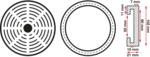 Bgs Technic Rubberschijf voor hefplatforms diameter 100 mm