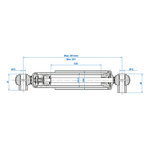 Schokdemper 900-1300kg CC=250-380 - set van 2 stuks