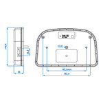 Achterlicht 6 functies 240x150mm LED links