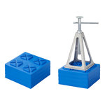 Onderlegplaten stapelbaar 21x21x3,3cm - set van 4 stuks