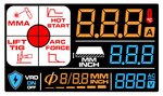 Electrode inverter lcd 160a 230v + accessoires