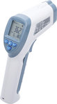 Voorhoofd-koortsthermometer contactloos, infrarood voor meting van personen + voorwerpen 0 - 100°